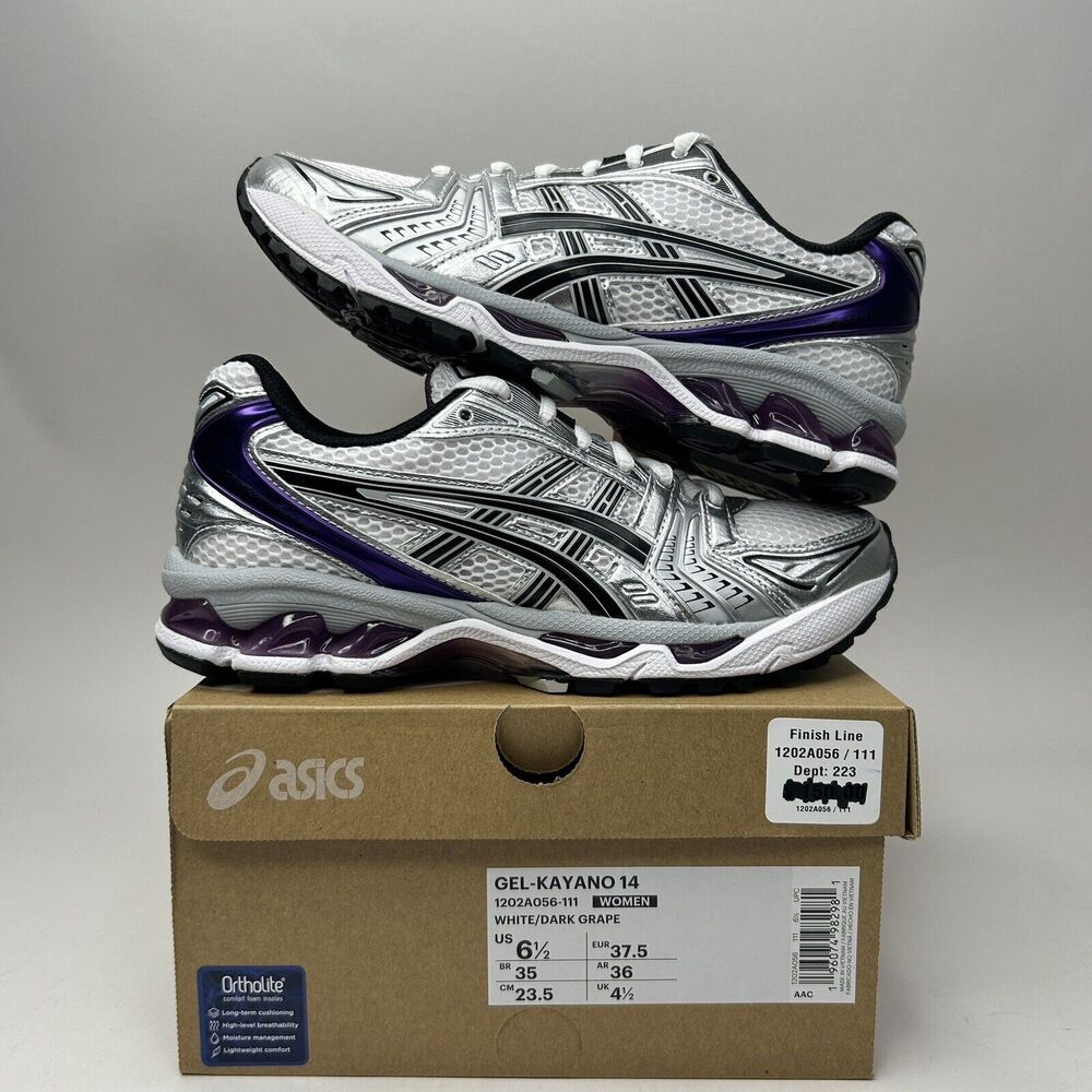 Asics Gel-Kayano 14 Gym Running Sneakers “Dark Grape” 2023